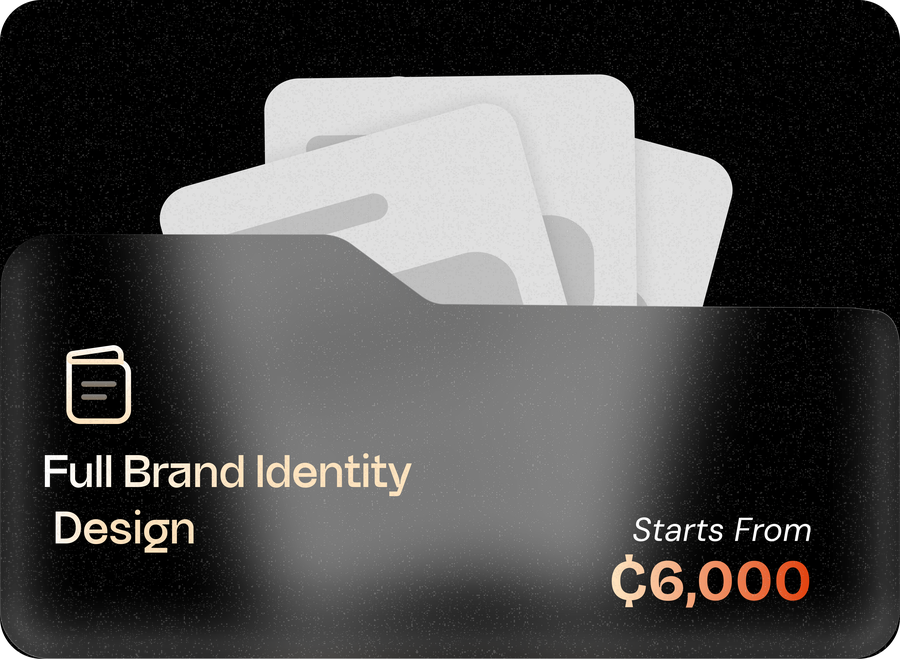 Full Brand Identity System package card — from ₵6,000