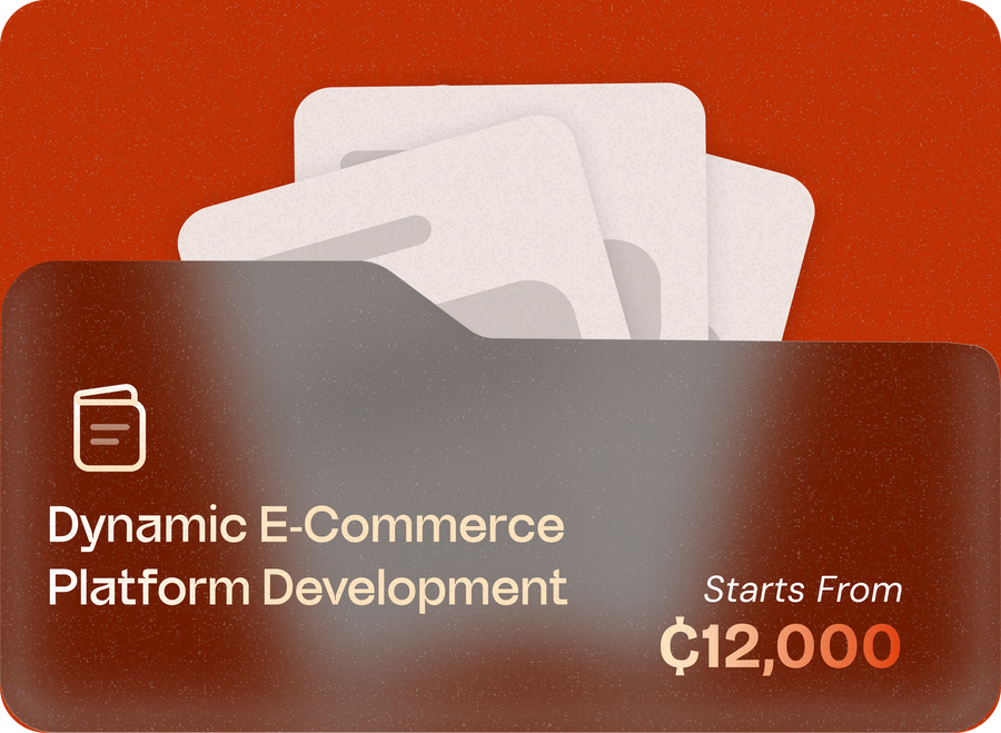 Dynamic E-Commerce Platform package card — from ₵12,000